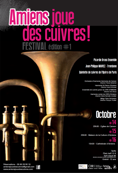 Affiche du Festival « Amiens joue des cuivres ! » Affiche du Festival « Amiens joue des cuivres ! »