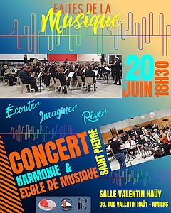 Affiche du concert à Poix-de-Picardie