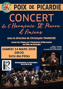 Affiche du concert à Poix-de-Picardie
