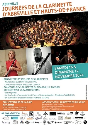 Affiche des Journées de la Clarinette d'Abbeville