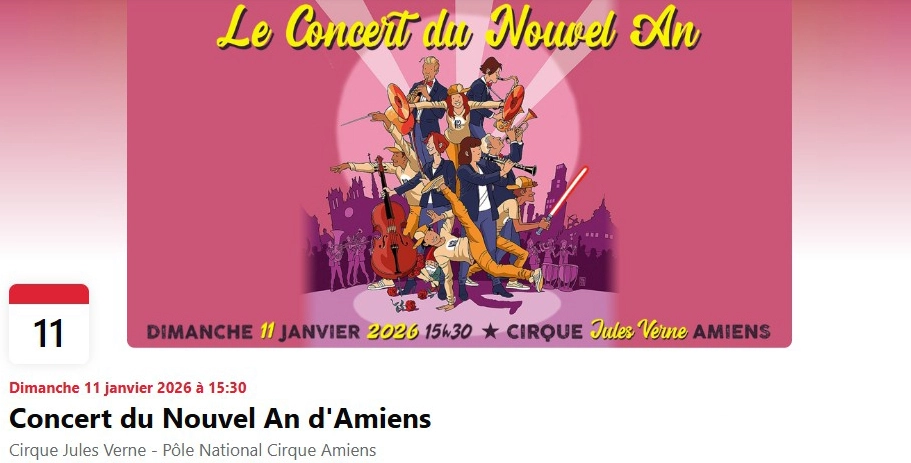 Évènement Facebook du Concert du Nouvel An 2026